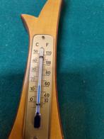 -	Barometer vintage van hout, Ophalen of Verzenden, 'T Olde Gre-j, Info@toldegrej.nl, Endepoelstraat 20f Didam