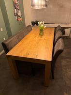 Te koop 6 persoons eethoek, tafel met stoelen en bank., Huis en Inrichting, Tafels | Eettafels, Ophalen, Gebruikt, 200 cm of meer