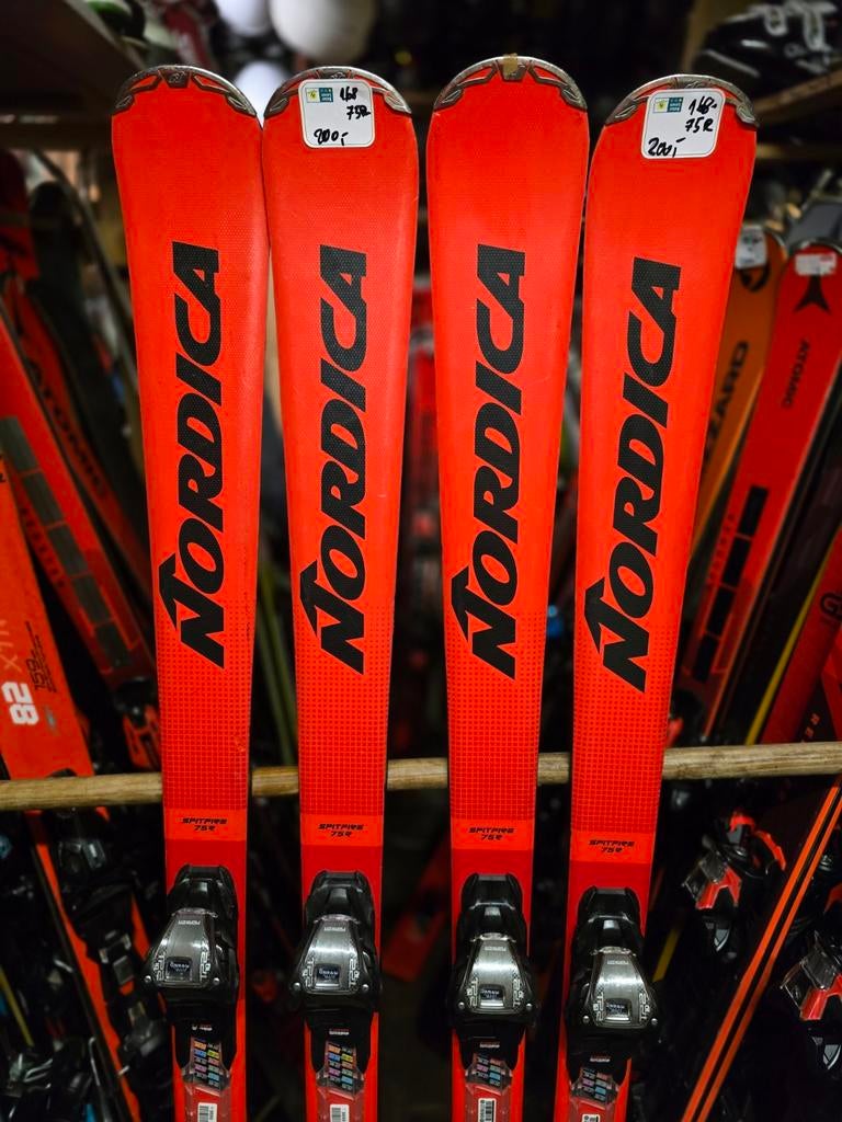 168 162 NORDICA DOBERMANN SPITFIRE 75 CARVE WOODCORE SKIS, 160 tot 180 cm, Ophalen of Verzenden, Zo goed als nieuw, Carve