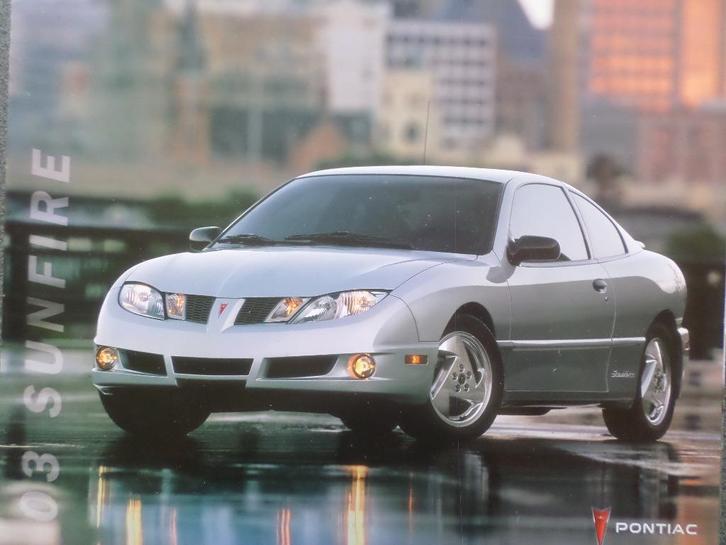 Pontiac Sunfire 2003 Brochure, Boeken, Auto's | Folders en Tijdschriften, Zo goed als nieuw, Overige merken, Ophalen of Verzenden