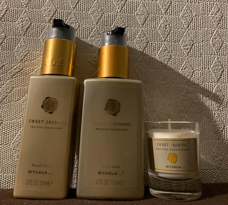 Rituals Sweet Jasmine mini kitchenset + kaarsje, Sieraden, Tassen en Uiterlijk, Uiterlijk | Lichaamsverzorging, Nieuw, Bad & Douche