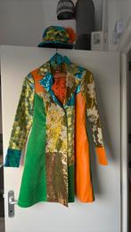 Vrolijke carnavalsjas hoed + accessoires maat 34, Carnaval, FashionForFun, Ophalen of Verzenden, Zo goed als nieuw