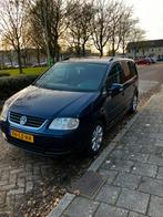 Volkswagen Touran 1.6 85KW 2003 Blauw 7 zitter, Stof, Zwart, Blauw, Origineel Nederlands