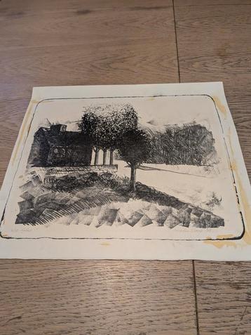 Martin Stoop Litho - Landschap beschikbaar voor biedingen