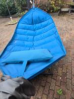 Fatboy hangmat dark blue deluxe, Tuin en Terras, Hangmatten, Ophalen, Meerpersoons, Zo goed als nieuw, Met standaard