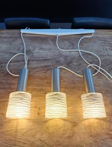 vintage design Hillebrand of Raak hanglamp glas led lampjes beschikbaar voor biedingen
