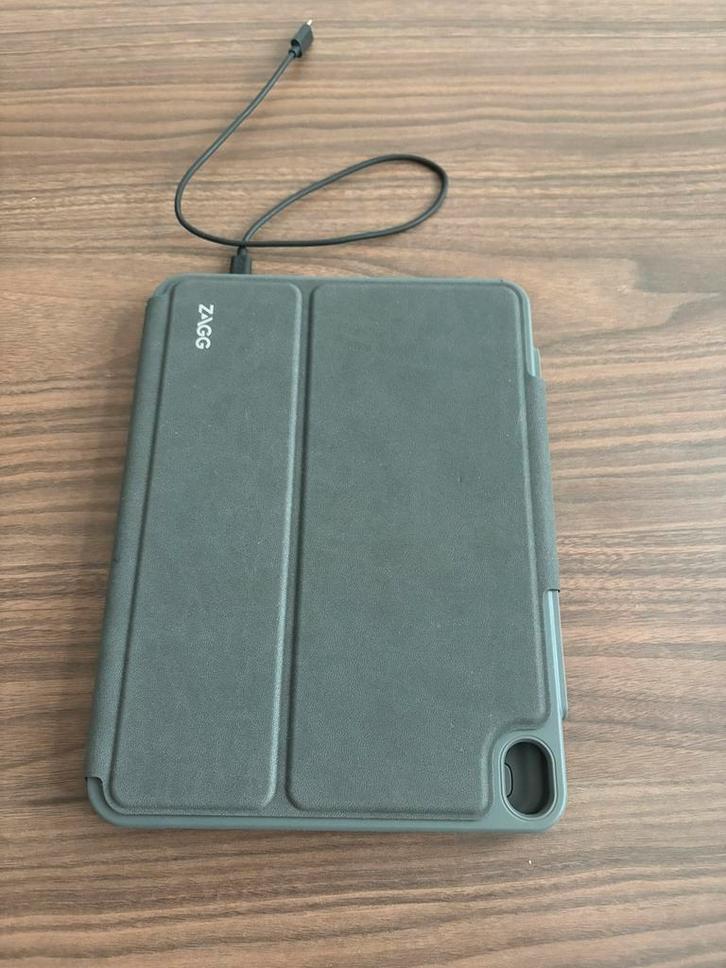 ZAGG tabletcase met toetsenbord (AZERTY lay-out), Computers en Software, Tablet-hoezen, Zo goed als nieuw, Bescherming voor- en achterkant