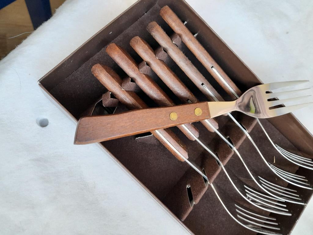 6 vorkjes, Ophalen, Nieuw, Rvs of Chroom