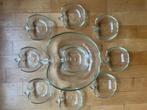 Glazen appelvormige schalenset, Glas of Glazen, Ophalen of Verzenden, Overige stijlen, Glas