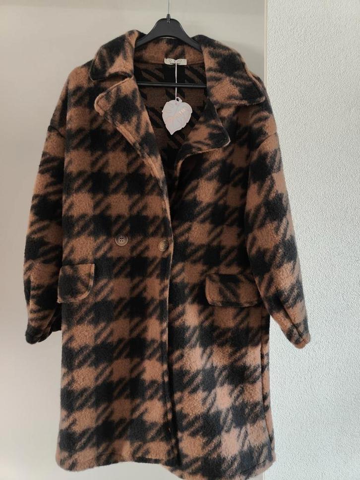 Tussen jas , dik vest one size xl pied de poule herfst jas, Kleding | Dames, Jassen | Winter, Nieuw, Maat 46/48 (XL) of groter