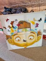 Canvas Schilderij - Touched Boy with Butterflies, Ophalen