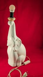 Vintage lampenvoet olifant wit, Huis en Inrichting, Lampen | Tafellampen, Ophalen of Verzenden, Gebruikt, Vintage, Minder dan 50 cm