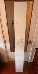 Witte wandplank (190x26x5) met ophangsysteem, Ophalen, Gebruikt