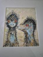 De Emoes, Antiek en Kunst, Kunst | Tekeningen en Foto's, Ophalen