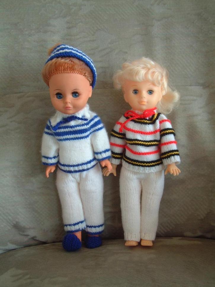 2 oude poppen popjes nr 2., Verzamelen, Poppen, Pop, Ophalen of Verzenden