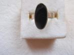 74.Schitterende oude ring onyx zilver 835+zwaardje,, Sieraden, Tassen en Uiterlijk, Antieke sieraden, Ophalen, Zilver, Ring