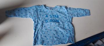 Leuk shirtje maat 50 beschikbaar voor biedingen