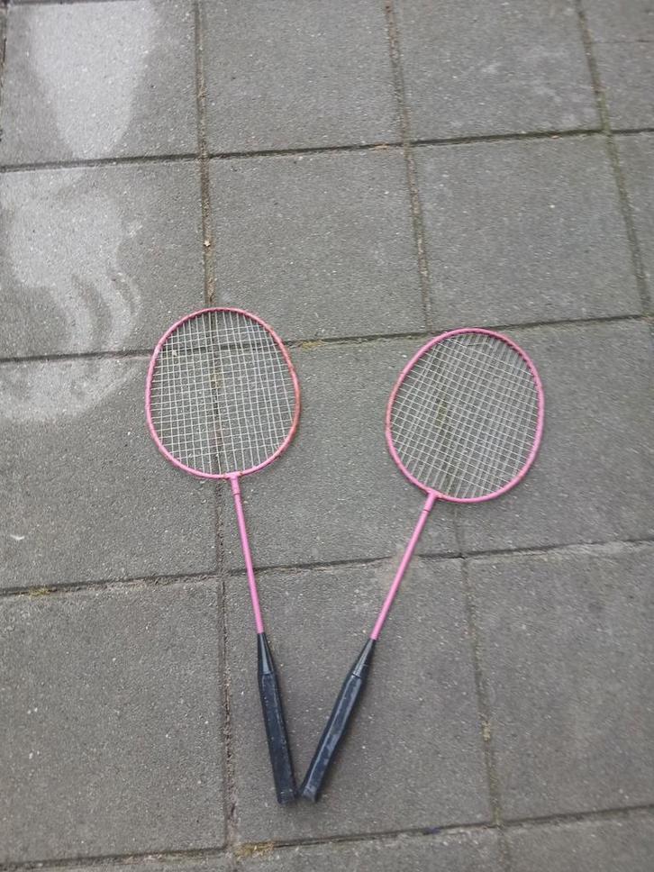 Badminton Rackets - Set van 2, Sport en Fitness, Badminton, Gebruikt, Racket(s), Ophalen of Verzenden