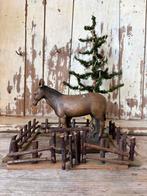 Vintage gipsen Ezel, Diversen, Kerst, Ophalen of Verzenden, Gebruikt