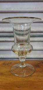 vaas van dik glas, op voet, Huis en Inrichting, Ophalen of Verzenden