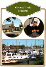 Groeten uit Huizen - 3 afb haven klederdracht - - 1999 gelop, Ophalen of Verzenden, Voor 1920, Gelopen, Zeeland