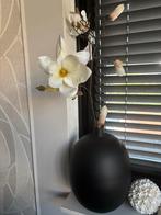 Bijzettafels set marmerlook + vaas inclusief magnolia tak, Ophalen, Minder dan 45 cm, Minder dan 55 cm, Metaal of Aluminium