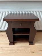 Eiken houten kastje met lade en krantenbak, Minder dan 55 cm, Gebruikt, Klassiek, Rechthoekig