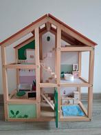 Houten Hema poppenhuis (inclusief "inboedel"), Ophalen, Zo goed als nieuw, Poppenhuis