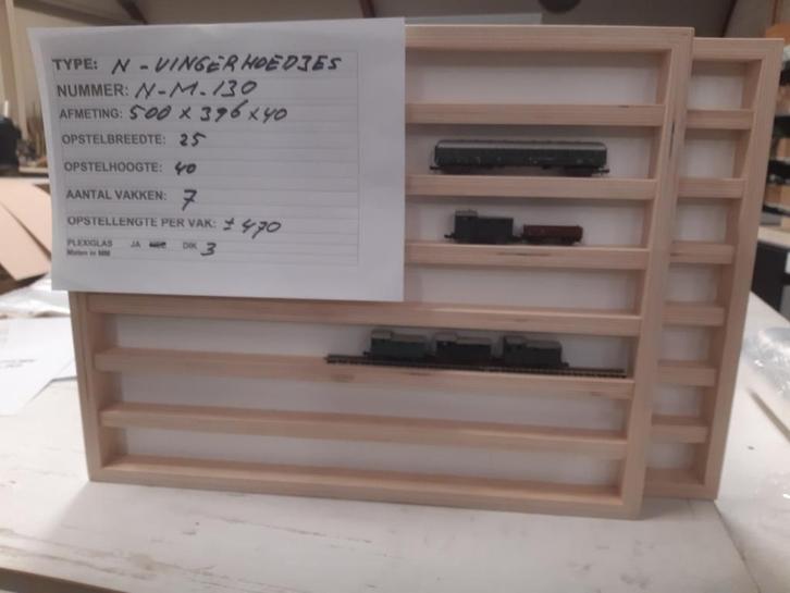 Nieuwe vingerhoedjes: wandvitrine, vitrine N-M-130. N-Spoor, Verzamelen, Vingerhoedjes, Nieuw, Nederland, Ophalen of Verzenden