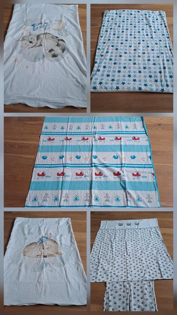 Dekbedovertrek Ledikant/Peuterbed - Leuke Prints!, Kinderen en Baby's, Kinderkamer | Beddengoed, Zo goed als nieuw, Dekbedovertrek