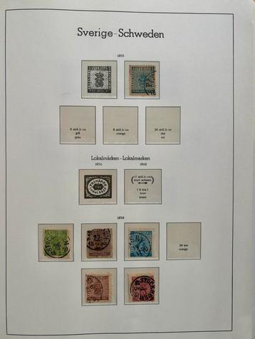 Verzameling Zweden op Leuchtturm bladen 1855-1959 beschikbaar voor biedingen