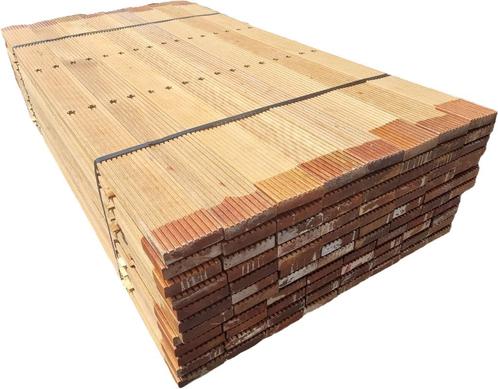 21 m2 Bankirai vlonderplanken - nr: KM1, Tuin en Terras, Terrasdelen en Vlonders, Nieuw, Hout, Ophalen