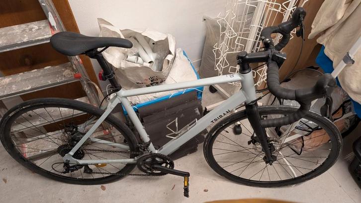 Triban Rc 120 zilvergrijs maat M, Fietsen en Brommers, Fietsen | Heren | Sportfietsen en Toerfietsen, Zo goed als nieuw, Overige merken