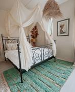 Stalen bedframe IKEA + lattenbodems, Ophalen, Zwart, Tweepersoons, 140 cm
