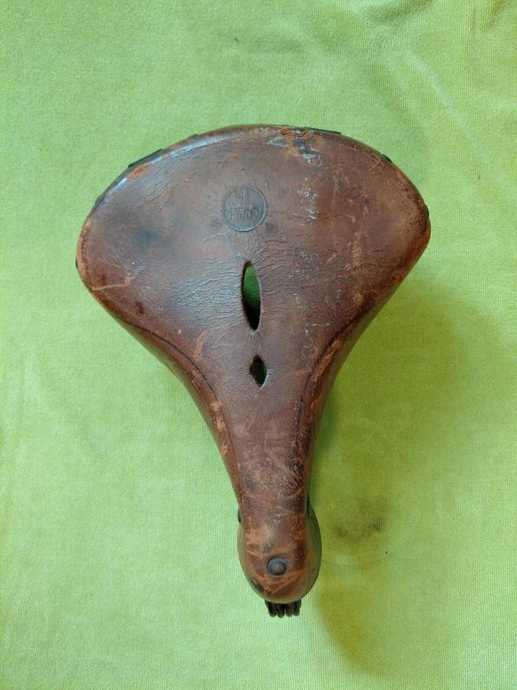 Oud Lepper zadel, Fietsen en Brommers, Fietsonderdelen, Gebruikt, Oldtimer, Zadel, Ophalen of Verzenden