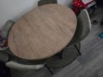 Rond eethoek 120 cm 75 cm hoog, Huis en Inrichting, Ophalen, Rond, Zo goed als nieuw, Metaal