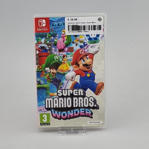 Nintendo Switch Game: Super Mario Bros Wonder, Spelcomputers en Games, Spelcomputers | Nintendo Switch, Zo goed als nieuw