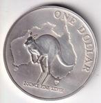 Australië 1 dollar 2000 kangaroo (1OZ zilver), Ophalen of Verzenden, Losse munt, Zilver