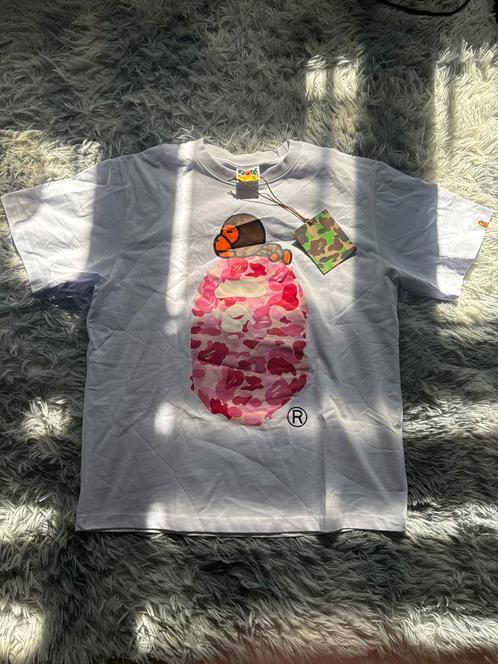 BAPE ABC Camo Milo On Big Ape Tee, Kleding | Heren, T-shirts, Nieuw, Maat 56/58 (XL), Wit, Verzenden