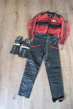 ️ Zeldzaam Damen Leather motorpak - (vintage rood/zwart), Motoren, Kleding | Motorkleding, Combipak, Damen Leathers, Ophalen of Verzenden