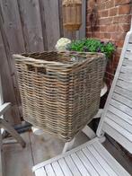 Grote Rieten Mand ** Mimosa **, Huis en Inrichting, Woonaccessoires | Schalen en Manden, Ophalen, Zo goed als nieuw, Rechthoekig