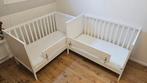 2x Ikea SUNDVIK babybedjes wit, Kinderen en Baby's, Ophalen, Zo goed als nieuw, Minder dan 140 cm, Matras