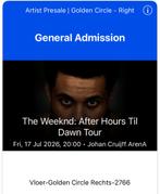 The Weeknd - Golden Circle 2x, Tickets en Kaartjes, Twee personen, Juli