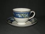 Wedgwood Blue Siam, 2 kop & schotels, Wedgwood, Kop(pen) en/of Schotel(s), Ophalen of Verzenden, Zo goed als nieuw