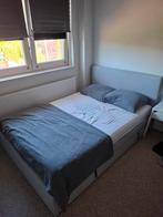 Ikea Gladstad tweepersoonsbed met opbergruimte, Huis en Inrichting, Ophalen, Tweepersoons, 140 cm, Zo goed als nieuw