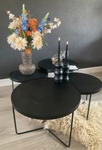 Salontafel Black & Wood & Metaal Tafels, Huis en Inrichting, Tafels | Salontafels, Ophalen of Verzenden