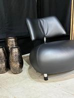 Leolux Pallone Fauteuil - Design Icoon, Ophalen, Zwart, Leer, Zo goed als nieuw