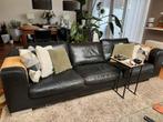 Topform Zadellederen bank 4 zits incl 2 bijpassende kussens, Ophalen, 250 tot 300 cm, Gebruikt, Rechte bank