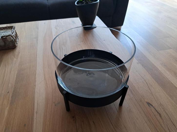 Windlicht merk Blomus type Nero binnen - buiten NIEUW, Huis en Inrichting, Woonaccessoires | Kandelaars en Kaarsen, Nieuw, Kandelaar