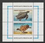 Turkije blok Zeeschildpadden (1989)., Postzegels en Munten, Postzegels | Azië, Ophalen of Verzenden, Postfris